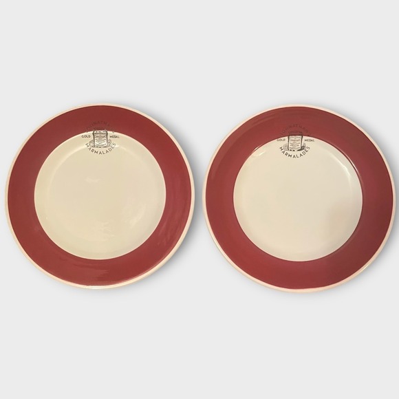 Williams Sonoma Other - Williams Sonoma Jonathan's Marmalade Plates Set of 2 Dessert Salad Appetizer Red